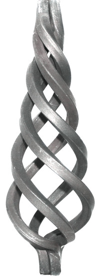 Spirale conique en carré de fer