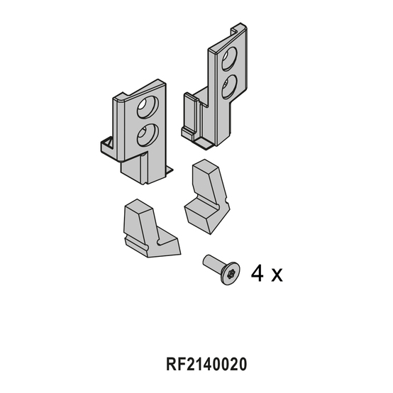 Pièce de scellage pour vantaux - Porte 1 vantail - rp fineline 70D - RP-TECHNIK