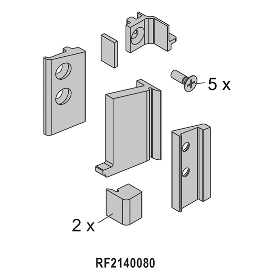 Pièces de scellage pour les vantaux - rp fineline 70D - RP-TECHNIK
